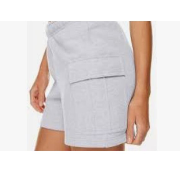 Women's Shorts Cargo Sweat Shorts Fleece GREY MEDIUM NEW IN PACK - Picture 2 of 2